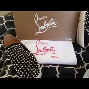 Christian Louboutin STUD Slip ons, size : 7.5